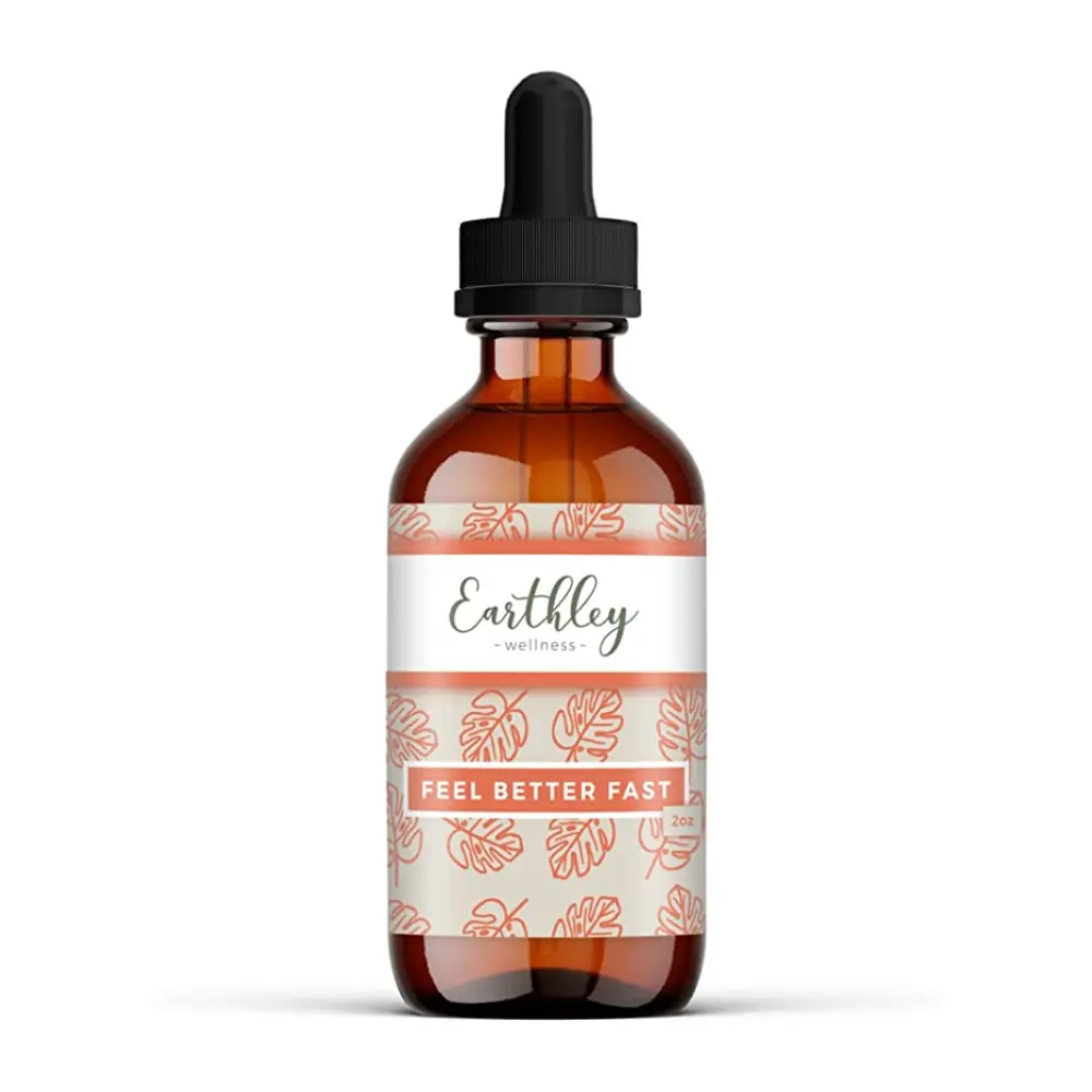 Earthley Wellness Feel Better Fast, Echinacea Root, Fennel, Astragalus root, Elder flower and Cinnamon