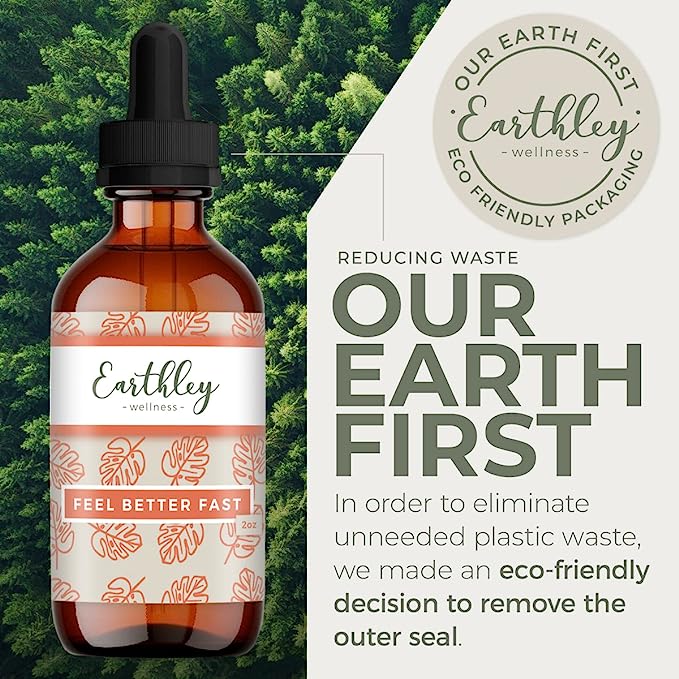 Earthley Wellness Feel Better Fast, Echinacea Root, Fennel, Astragalus root, Elder flower and Cinnamon - Image 3